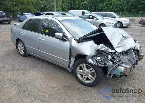 2007 Honda Accord 2.4 Ex из США, поврежденный, VIN 1HGCM56877A003592